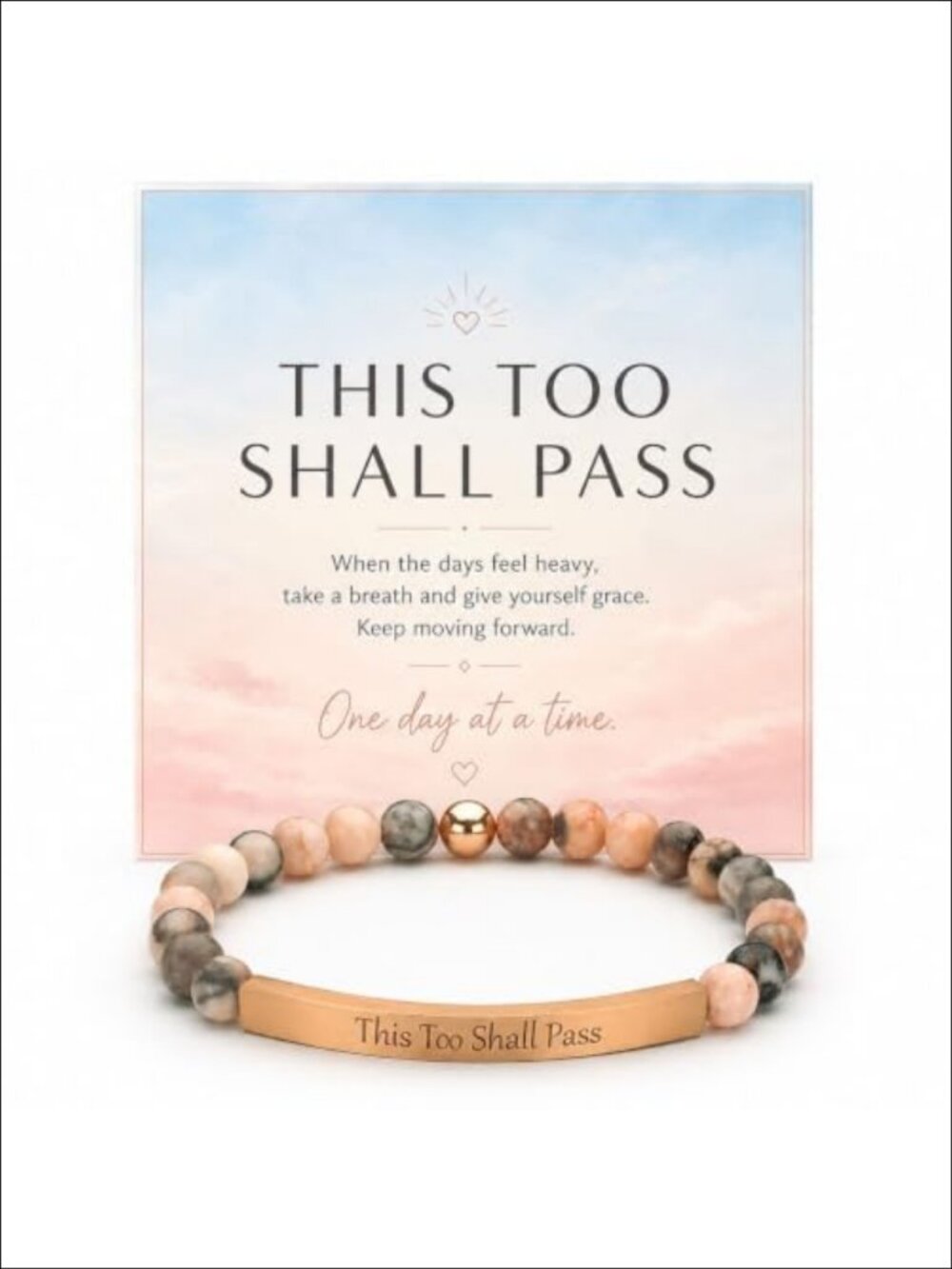 Gold Plated Stainless Steel Inspirational Charm Bracelet for Women